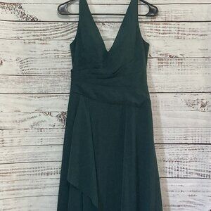 Azazie Dark Green Bridesmaid Dress, Forest Green Polyester Azazie Dress